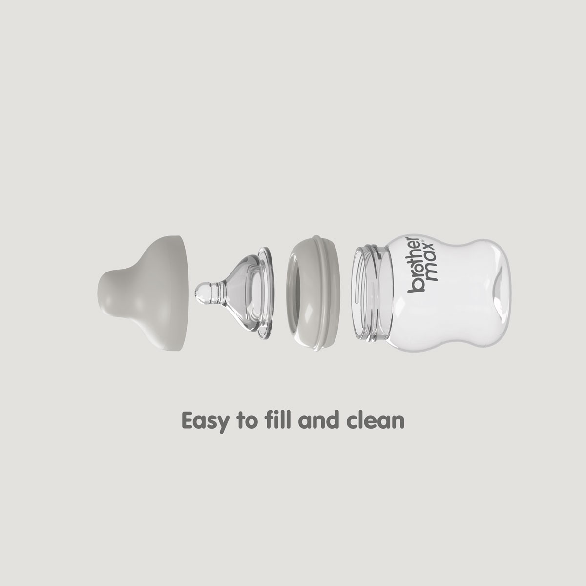 Extra-wide neck Feeding Bottle 240ml/8oz